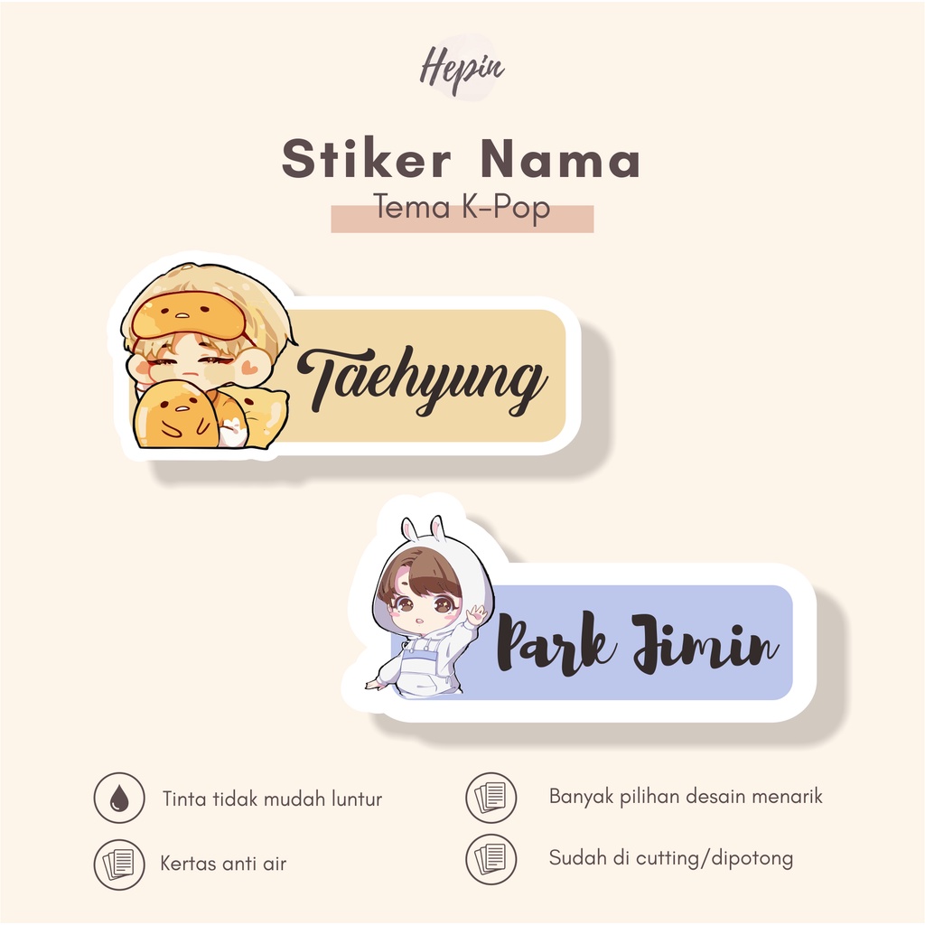 

(90 - 120 pcs) Cetak Stiker Label lucu Tema K-POP Lucu Imut/tanpa minimal order