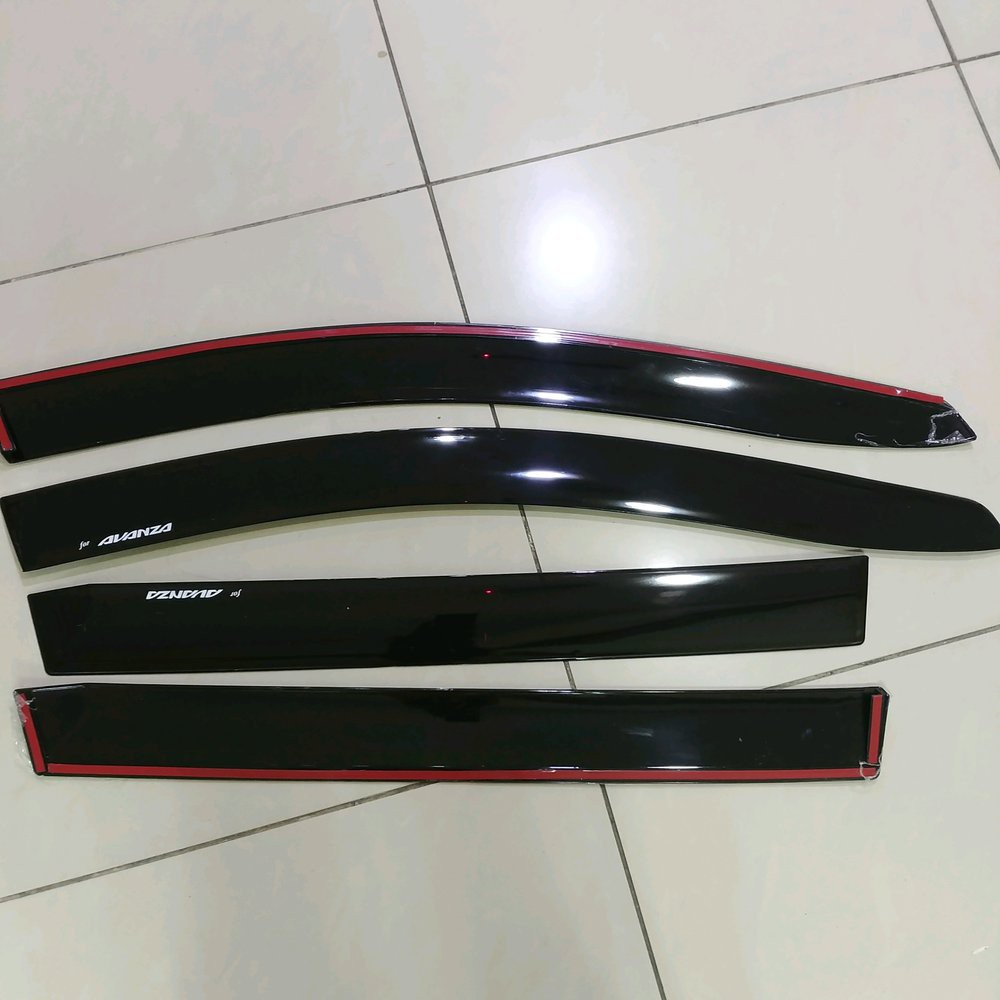 talang air PINTU TOYOTA all new avanza model orisinil slim astra HITAM SMOKE TRANPARAN