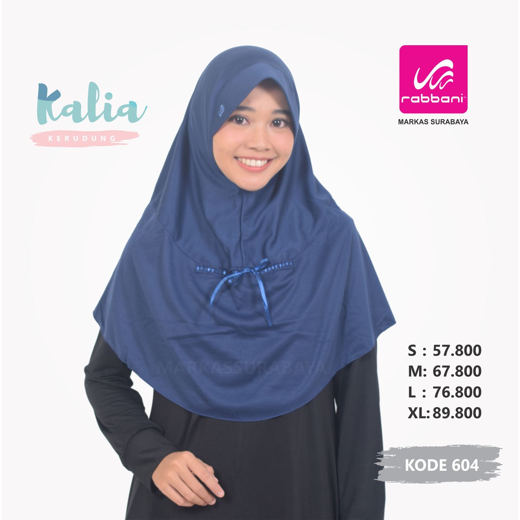 KERUDUNG SEKOLAH RABBANI KALIA - JILBAB INSTAN KALIA RABBANI-Navy