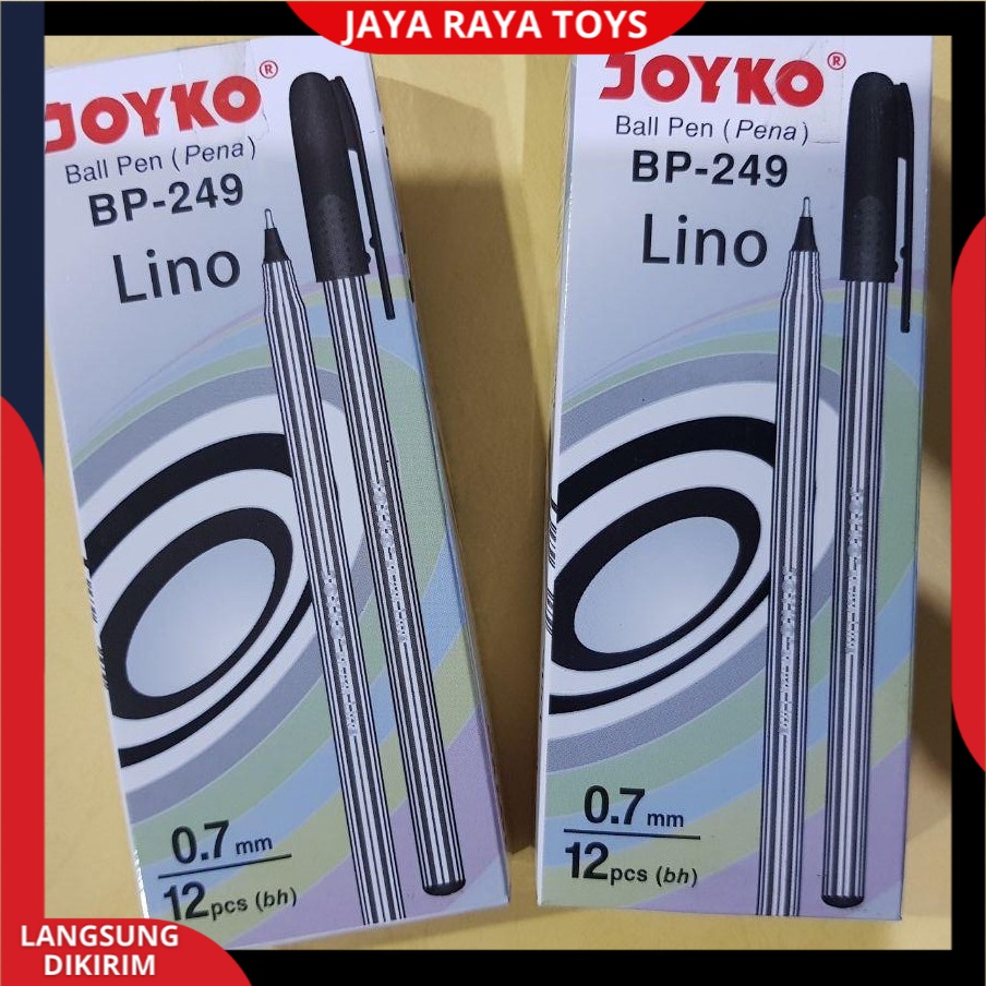 Pen Ballpoint Lino JOYKO BP-249 Pulpen Lino / Pena 0,7 Hitam / Biru 1pcs Bisa Cod