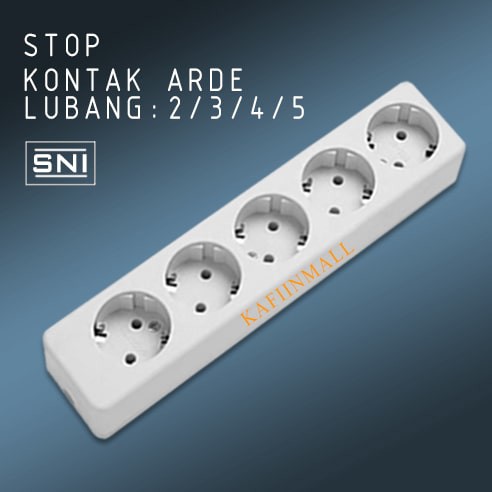 STOP KONTAK ARDE 2/3/4/5 LUBANG / TERMINAL KUNINGAN / COLOKAN LISTRIK