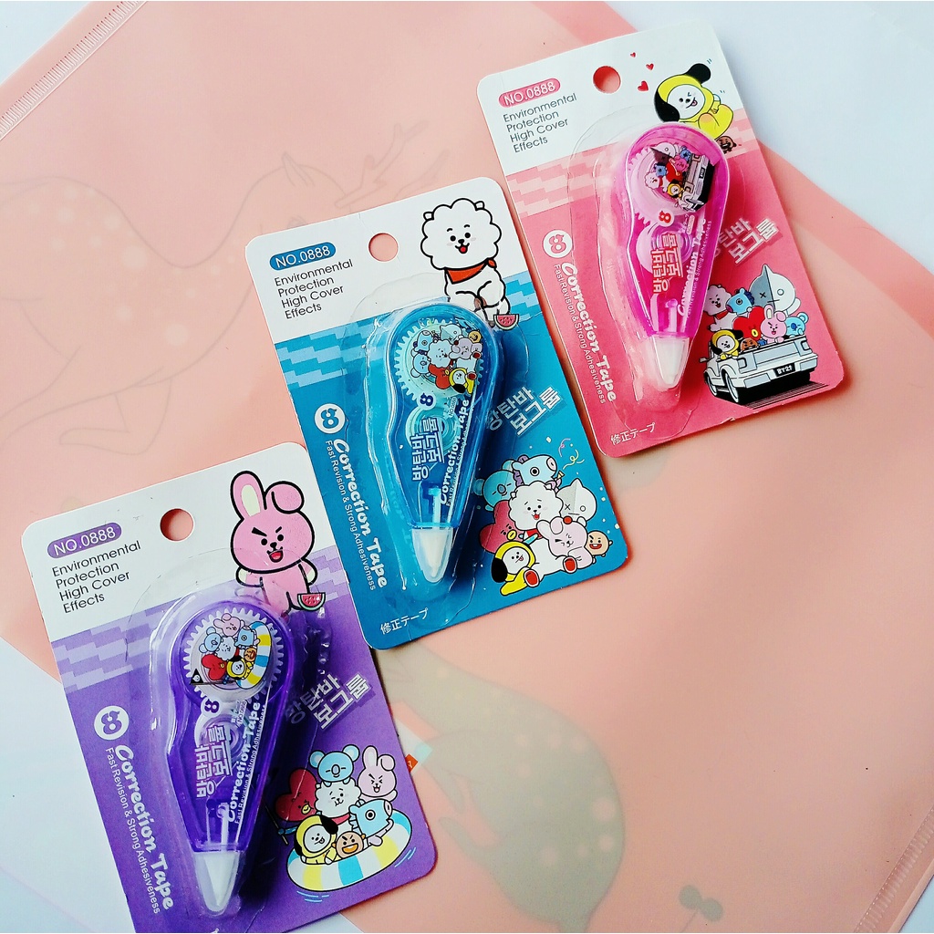 

correction tape korean series BTS BT21 kecil/ tip-ex BTS BT21