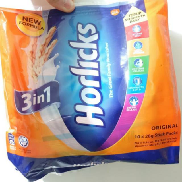 

Horlicks Cereal 3 in 1 3in1 sachet x 28gr original malt