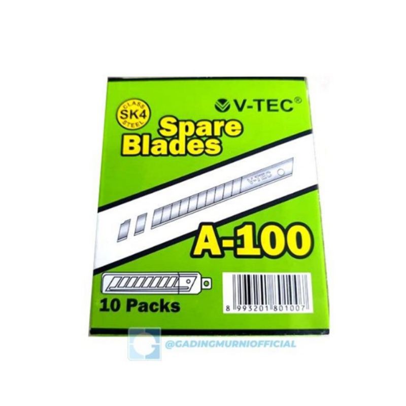 

Isi Cutter / V Tec Refill Cutter kecil A100 1 pack isi 10 tube