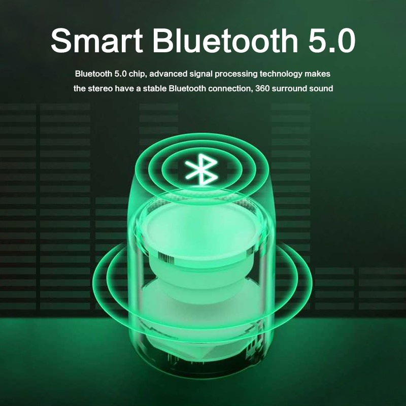 TWS Speaker Bluetooth Wireless Bass Stereo Portable Mini Speaker BT 5.0 npods LittleFun Macaron