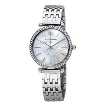 Guy Laroche Far East White Mother of Pearl Dial Ladies Stainless Steel Watch L2014-04