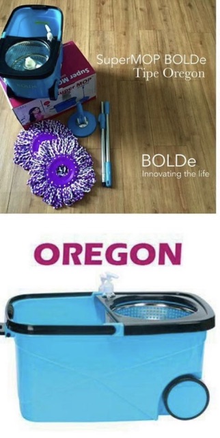 SUPER MOP OREGON 2016 BY BOLDE alat pel ringkas dan bagus ada tempat botol pewangi dan tempat buang