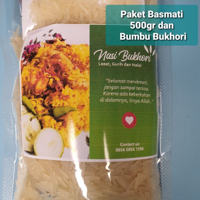

PROMO Basmati 500gr & Bumbu Nasi Bukhori FREE KISMIS