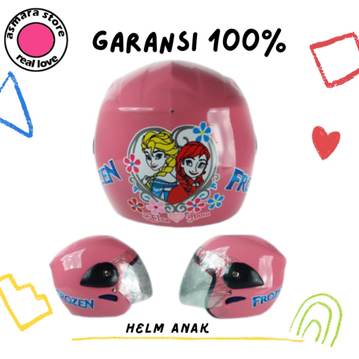 HELM ANAK USIA 3 TAHUN KARAKTER LUCU SNI BUAT BALITA CEWEK COWOK