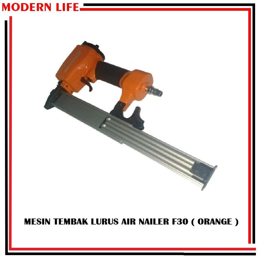 ORANGE F30 Mesin Air Nailer Steples Lurus Tembak Kompresor Angin F30