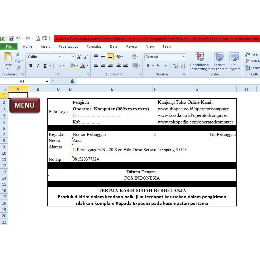 30++ Aplikasi cetak label pengiriman info