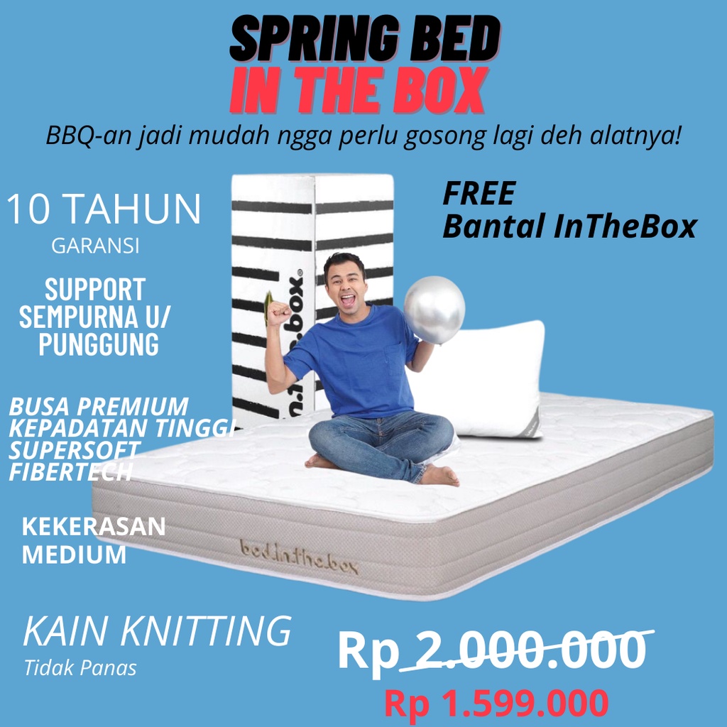 Kasur Spring Bed INTHEBOX Ukuran 120x200 (Full Size)