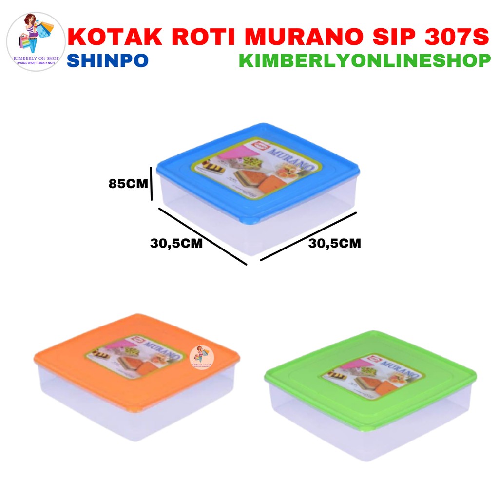 Tempat roti/Kotak kue lapis Murano Shinpo 307S