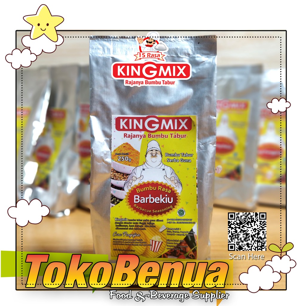 

Bumbu Tabur Barbekiu KINGMIX 250 gr
