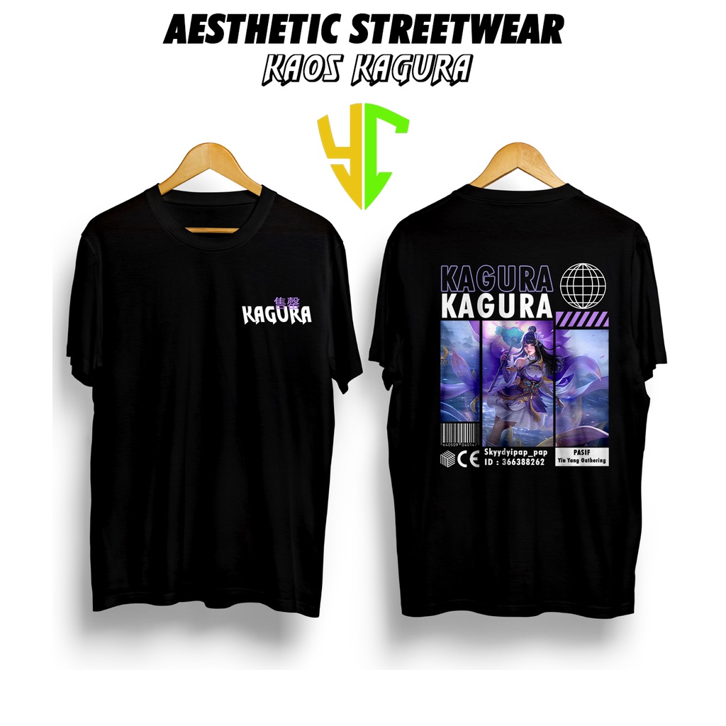 YC Kaos StreetWear Hero ML (KAGURA WATER LILY) Bisa Request Hero, Kaos Pendek Pria Kaos Premium Kaso