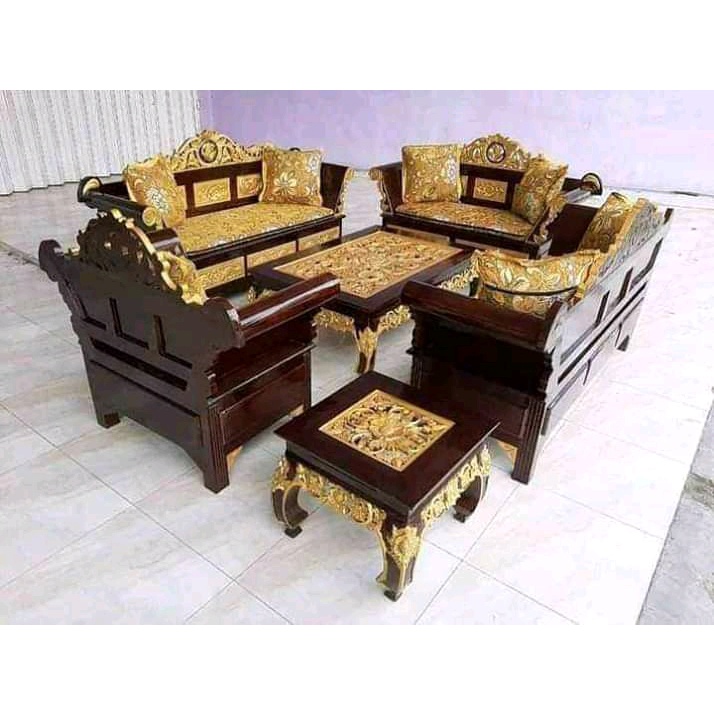 Meja tamu madura matahari / meja tamu ukir Jepara