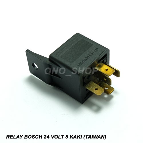 Relay Bosch 24 Volt 20 Ampere 5 Kaki Taiwan Shopee Indonesia