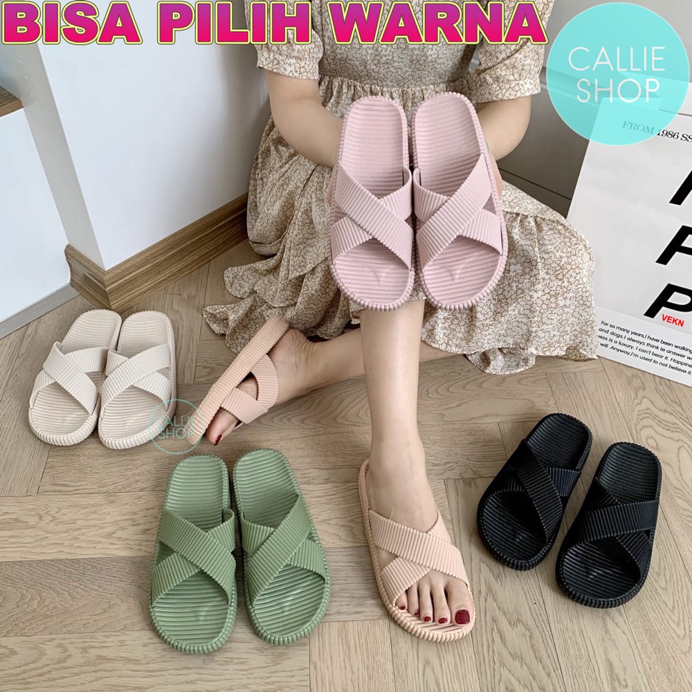 Sandal Selop Wanita Jelly Import 012-A2 GRS2X