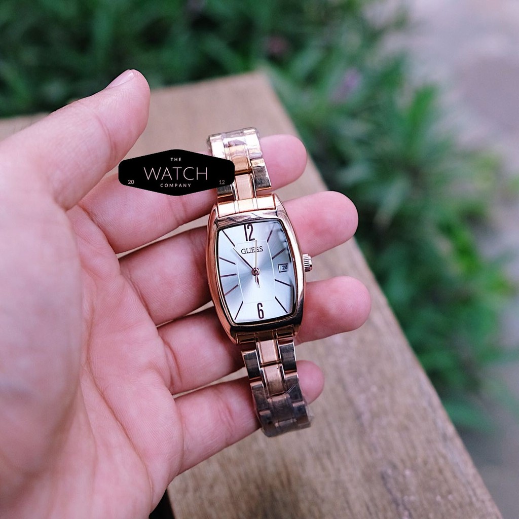  Jam  Tangan  Wanita  Cewek Guess Analog Time Stainless Strap 