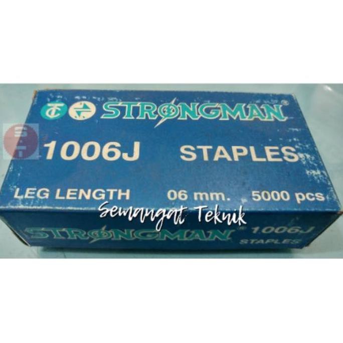 

Baru Paku Staples Tembak U 6Mm 1006 Strong Man Smtt1 Dijamin Ori
