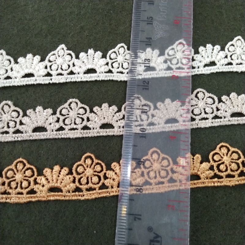 Renda gyper kecil | renda gamis kecil meteran | FPDVRS15481