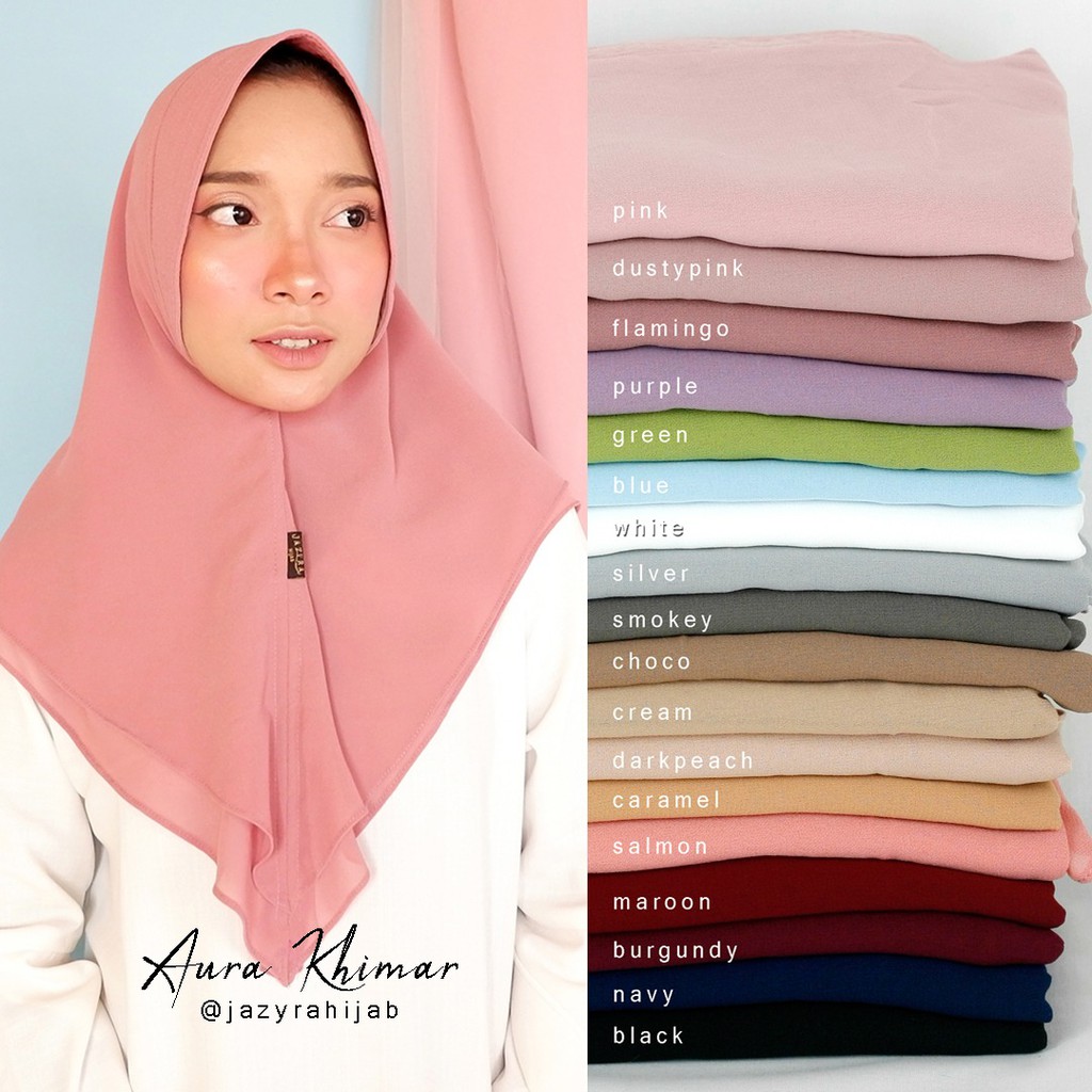 SALE HIJAB KHIMAR MINI 2 LAYER BABYDOLL AURA (ORIGINAL)