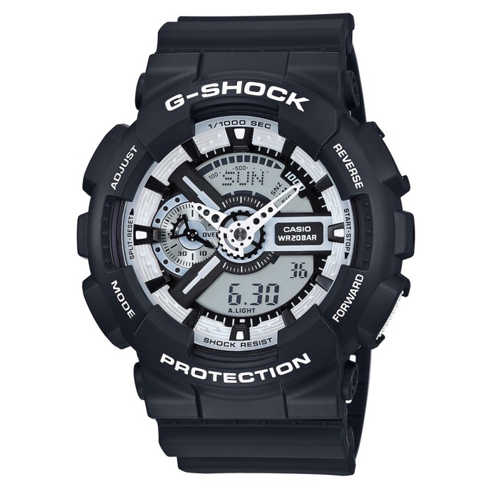5.5 Sale Casio G-Shock GA-110BW-1ADR Jam Tangan Pria Tali Resin Original Resmi / jam tangan pria / shopee VoucherKaget / jam tangan pria anti air / jam tangan pria original 100%