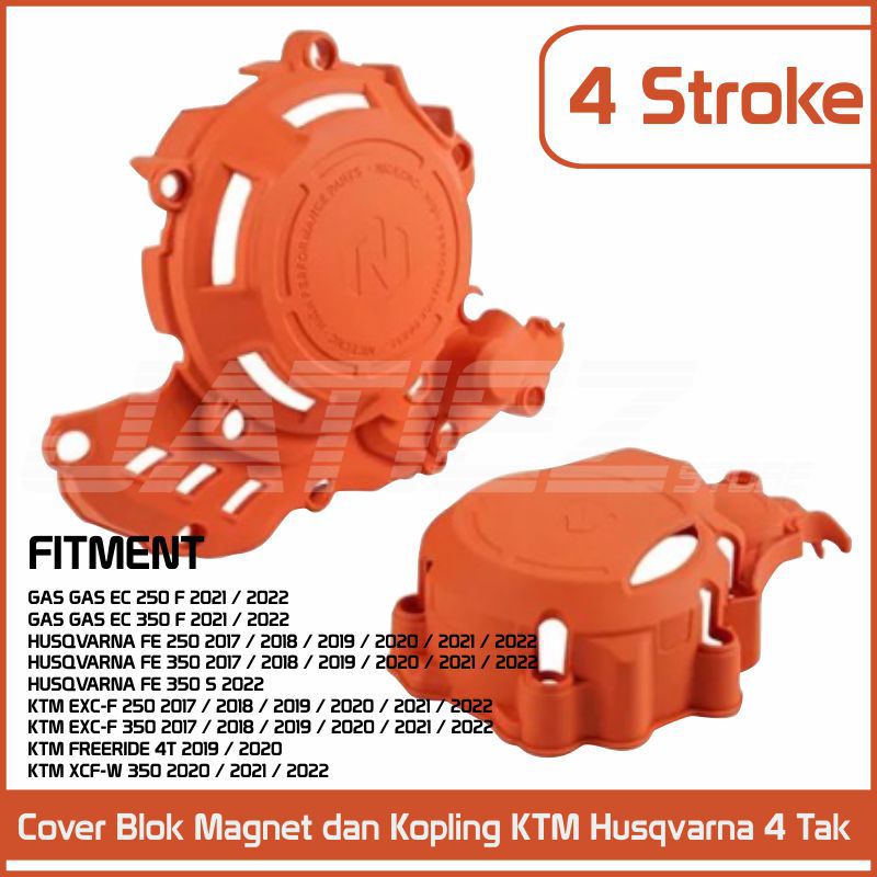 Pelindung Mesin KTM Husqvarna Gas Gas 250 350 - Cover Blok Magnet dan Kopling KTM 4 Tak 2017-2022