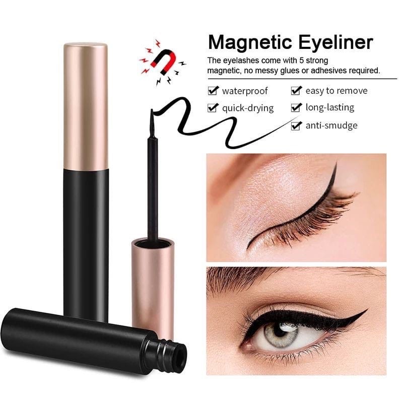 Bulu Mata Magnet 3 Pairs Set Magnet Liquid Eyeliner&amp; Magnet Eyelashes