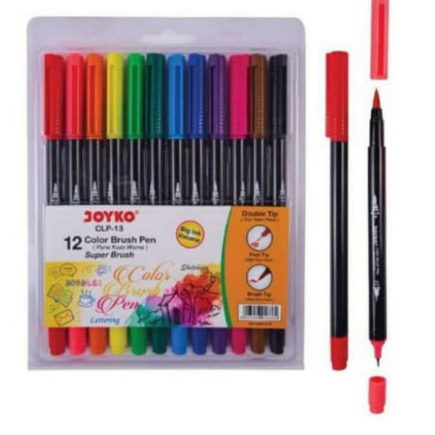 

Tersedi4 Color Brush Pen CLP-13 Joyko 12 Super Brush/Spidol Kuas C0de@n#o5 B44ru