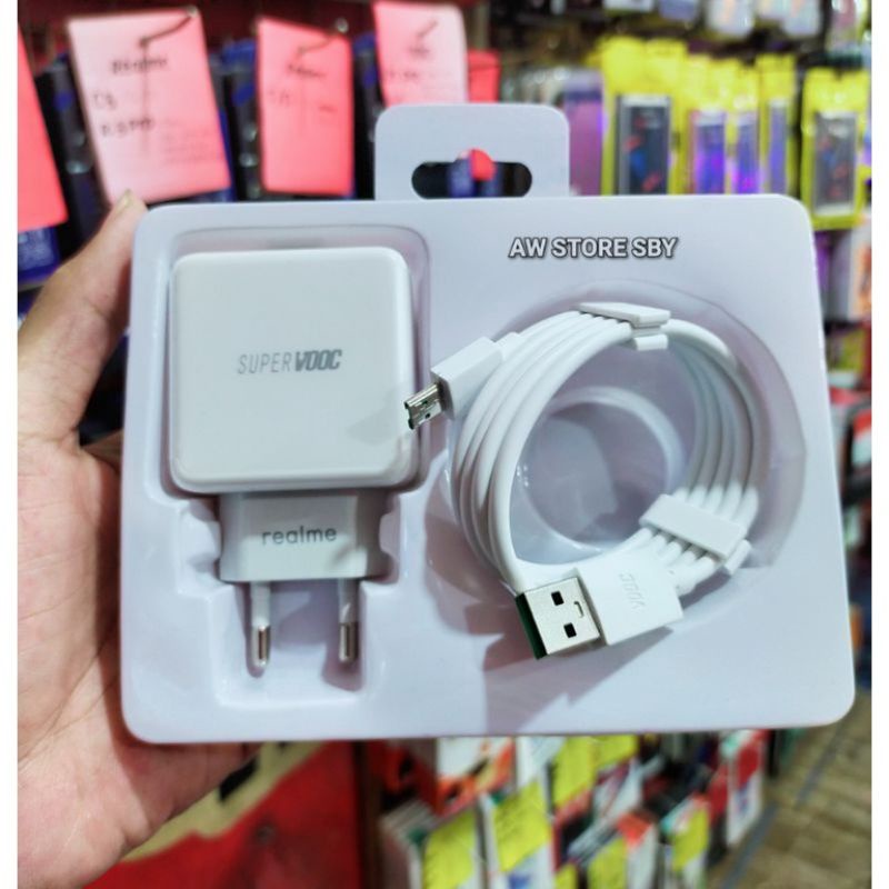 Flash charger realme Micro Usb 20w Super vooc Realme 3 pro/ F1 plus/ F3 plus/ F9 pro/ F11/ F11 pro