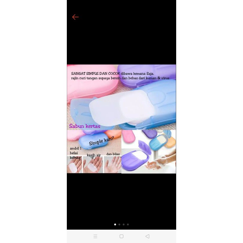 sabun kertas/sabun wangi/sabun praktik/sabun travelling/ sabun anti covid