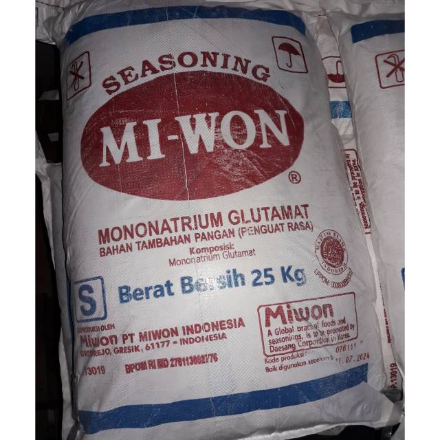 

Miwon sak 25 kg bulk S (ambil sendiri lebih murah)