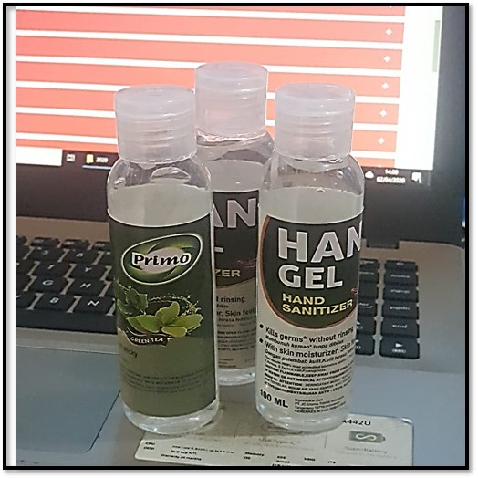 Hand Sanitizer 100ml Gel KEMENKES Original Aroma Green Tea