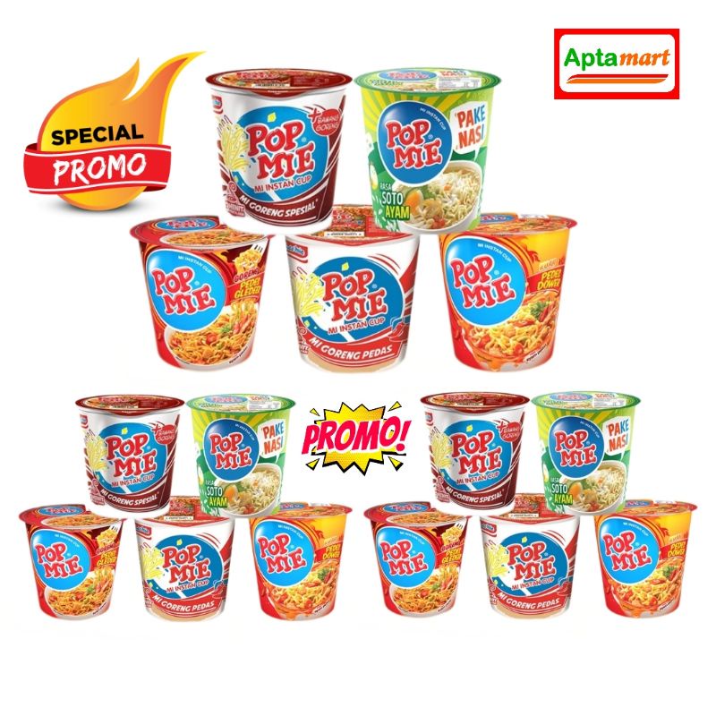 {Baru} Pop mie Pedas Dower 75 gr.(Anda Belanja Anda Beramal)