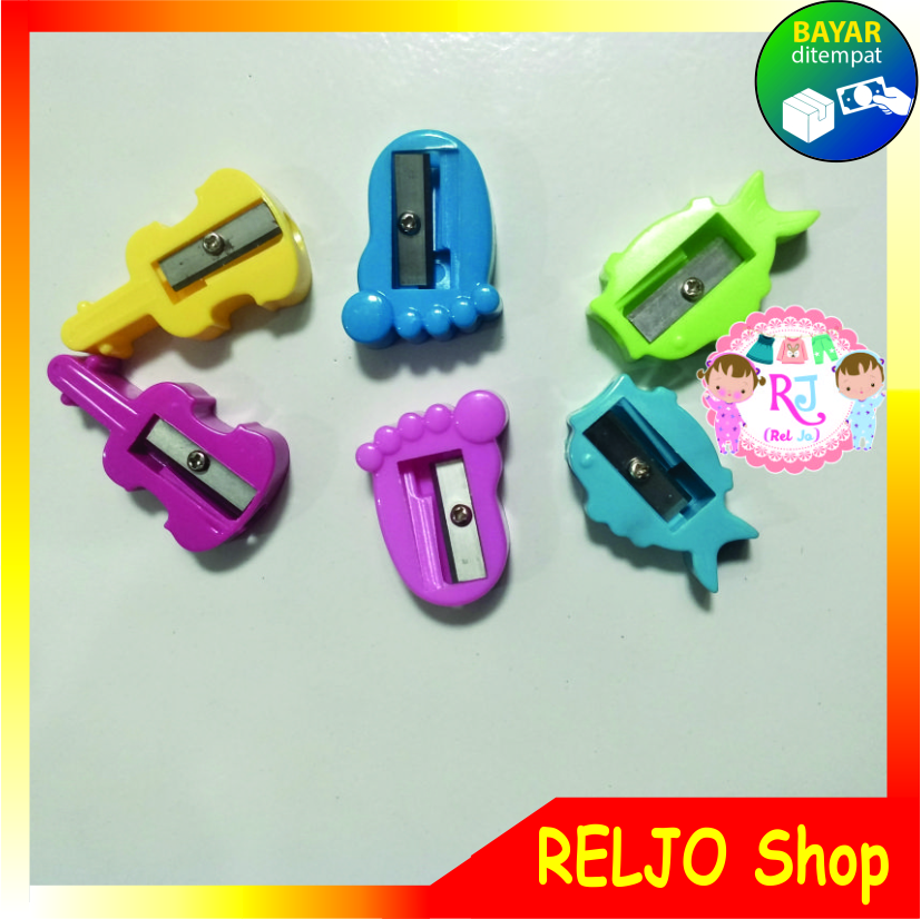 

2 Pcs Rautan Pensil Karakter Murah