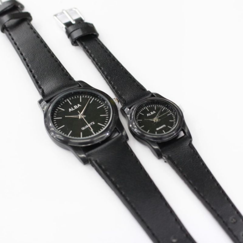 jam tangan Couple alba / jam tangan pria alba / jam tangan wanita alba kulit