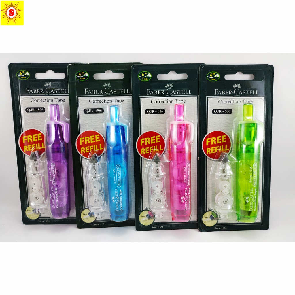 

CORRECTION TAPE FABER CASTELL QJR-506 (FREE REFILL) ORIGINAL