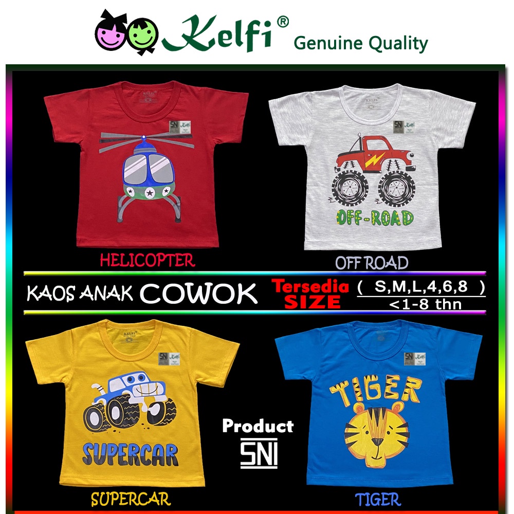 BAJU KAOS ANAK UNISEX  - COWOK / CEWEK =&gt; NEW COLOR