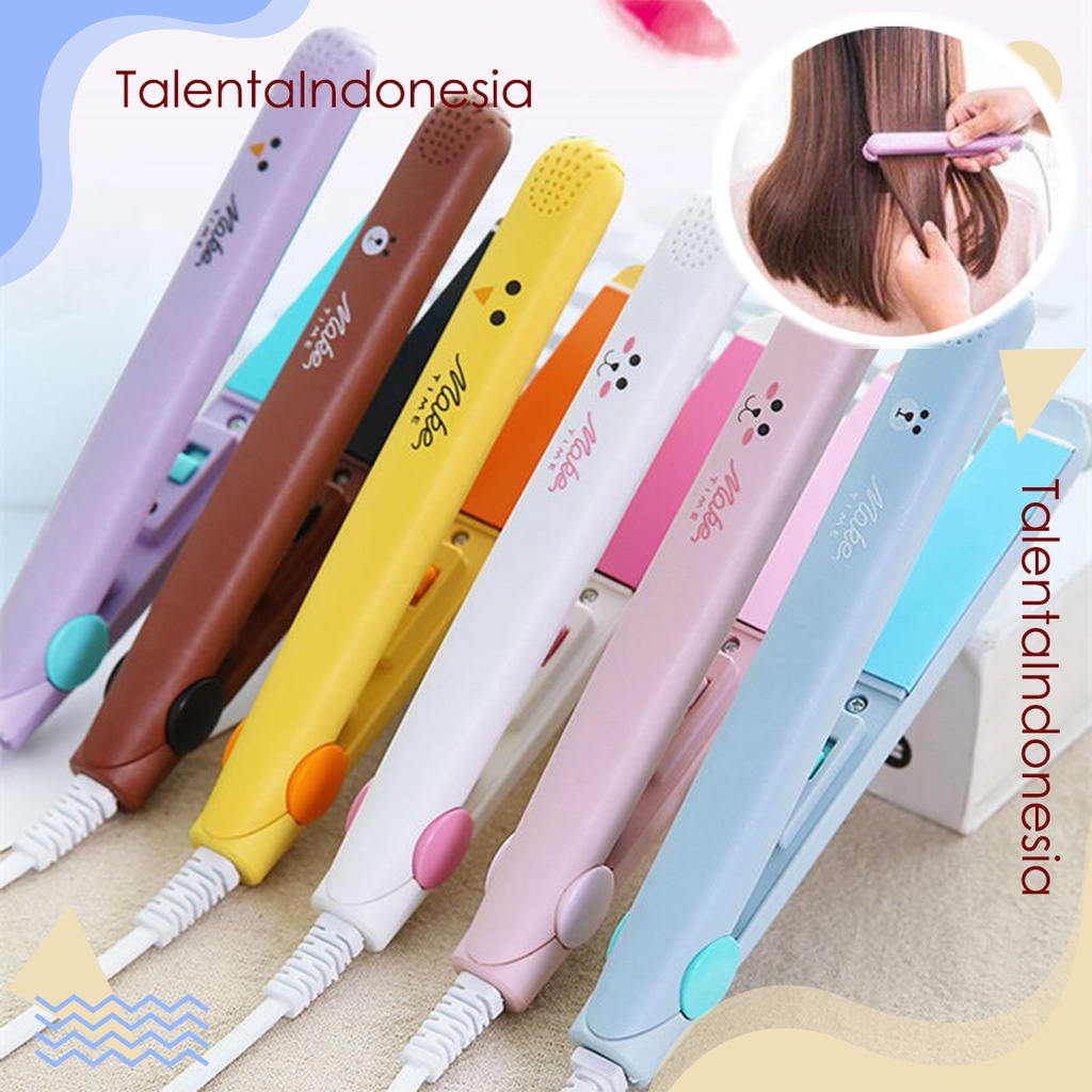 Catok Rambut Lurus Hair Straightener Iron For Travelling Catok Rambut 2in1