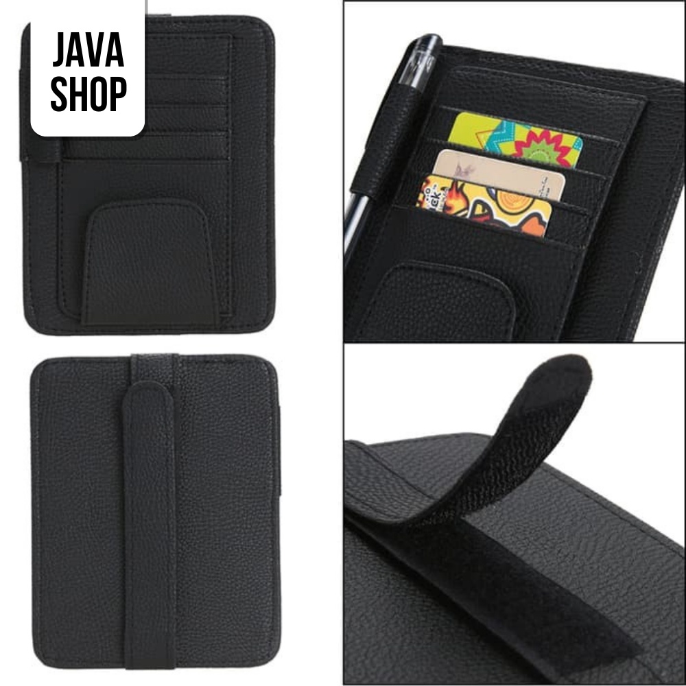 JAVASHOP Tempat Kartu Mobil Visor Car Organizer