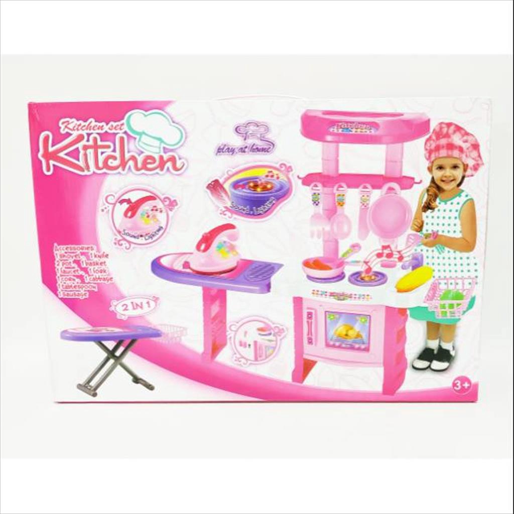 Mainan anak dapur Kitchen Set 2 in 1 terbaru ( SKW.018-23 )