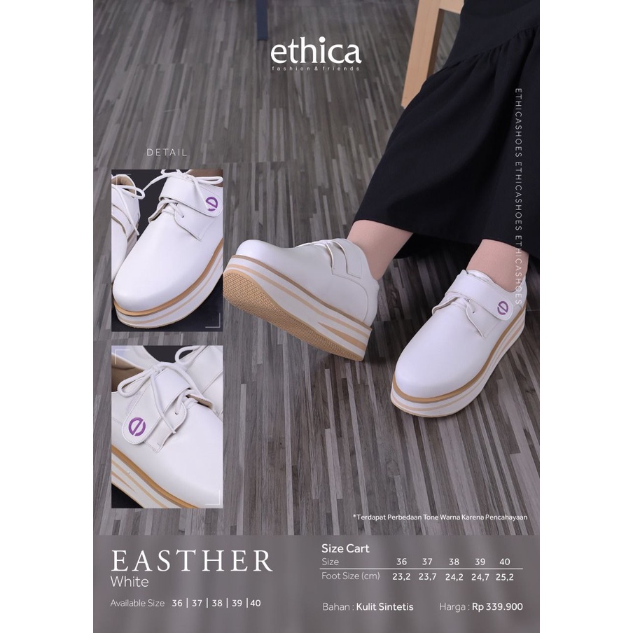 ETHICA ORIGINAL EASTHER SHOES GREY WHITE BLACK SEPATU DEWASA SEPATU ETHICA 2022