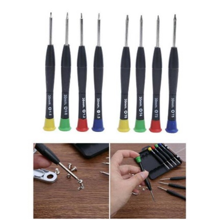 obeng set obeng bintang obeng smartphone laptop 8pcs 1set murah