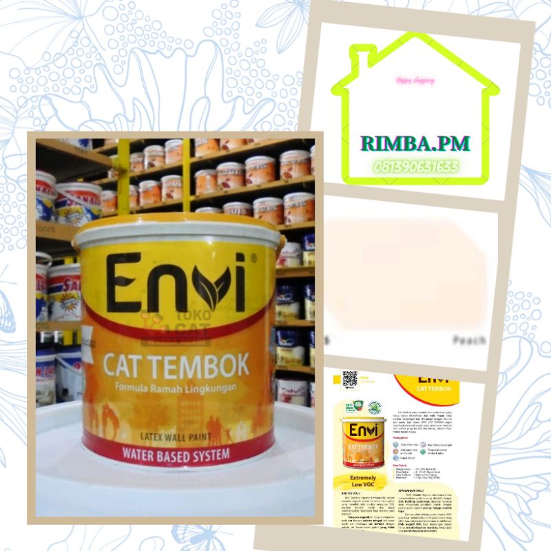 Cat Tembok Envi 5 kg 825 Peach