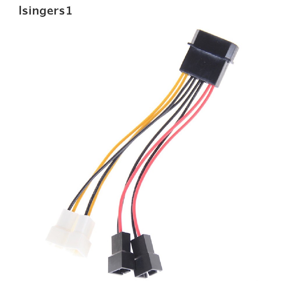 (lsingers1) Kabel Adapter Converter IDE 4-Pin Ke 4X 3-Pin TX3 Untuk Kipas Pendingin