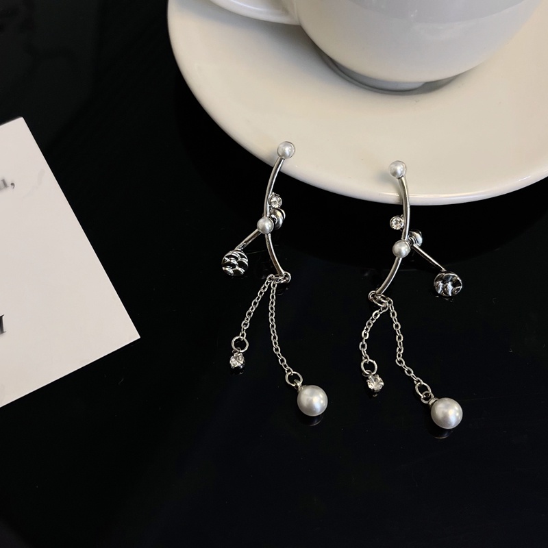 Anting Berpohon Mutiara Wanita Korea Berbentuk T fashion vintage