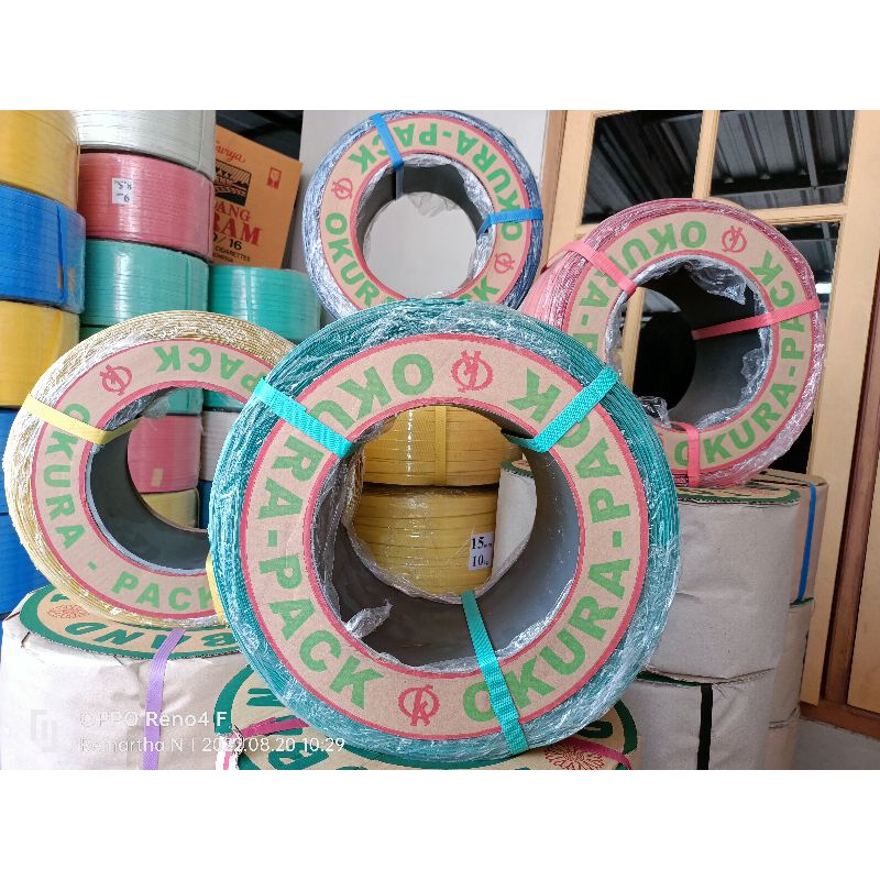 strapping band/tali peti/tali packing/bahan kerajinan tas anyaman merk okura