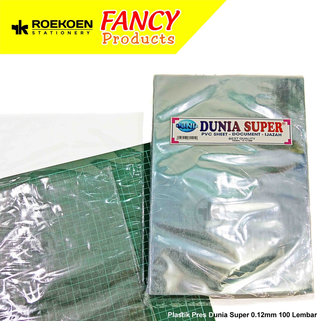 

Dunia Super Plastik Press 0.12mm (100 Sheets)