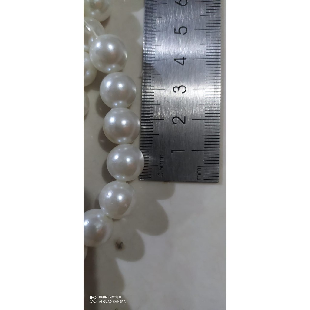 isi -+ 100  mutiara berat 8 mm - mote sintetis berat -+10 gram - mutiara - mote